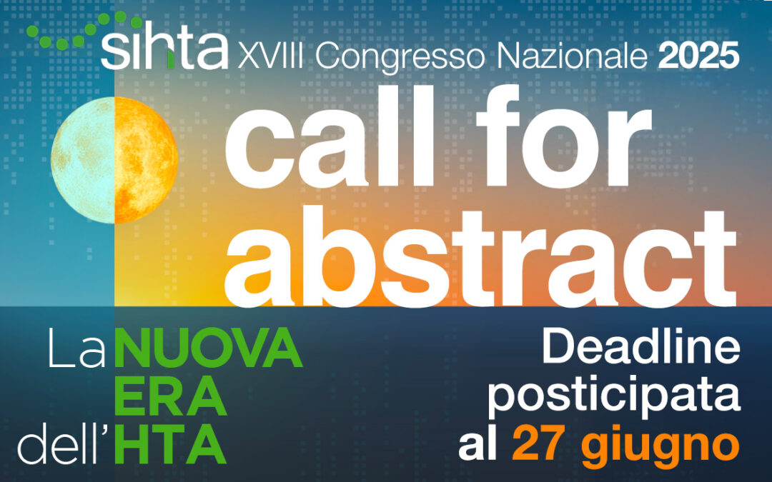 CALL FOR ABSTRACT Congresso 2025 – Deadline posticipata!